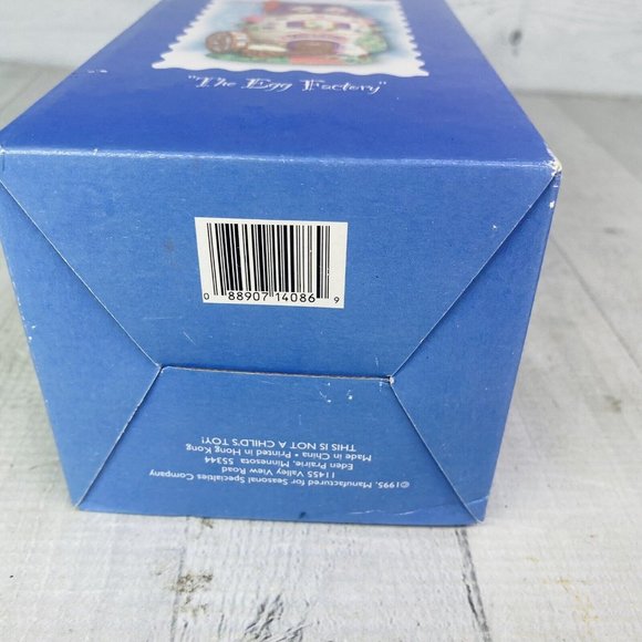 1995 Hopalong Hollow Easter Collection THE EGG FACTOR 7" T Porcelain Bunny House - Picture 10 of 16